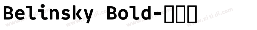 Belinsky Bold字体转换